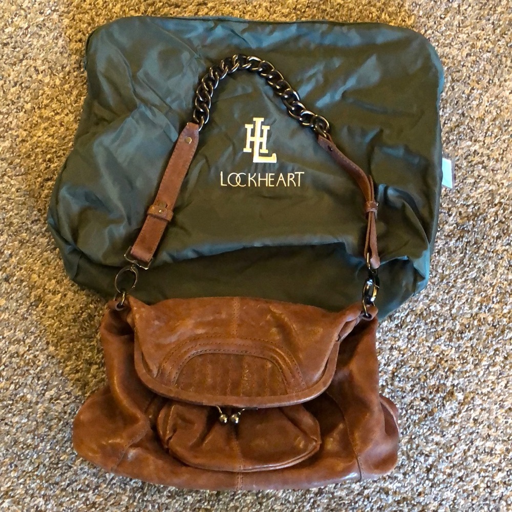 Brown lockheart bag